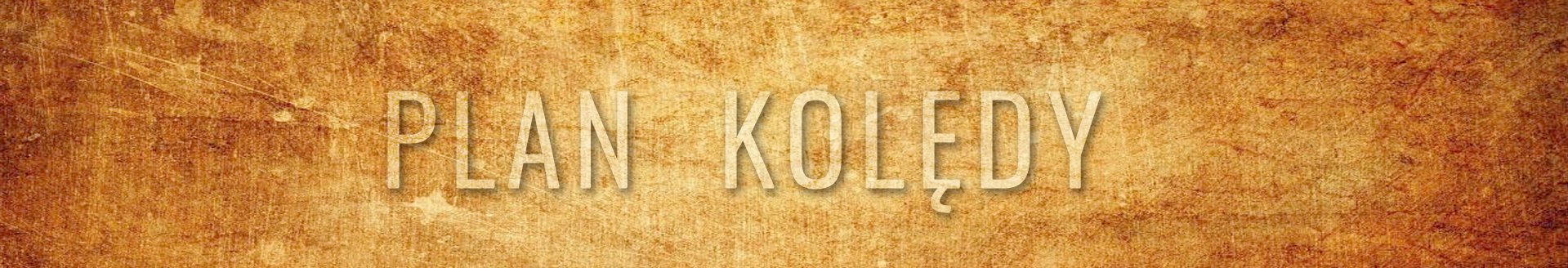 Plan kolędy